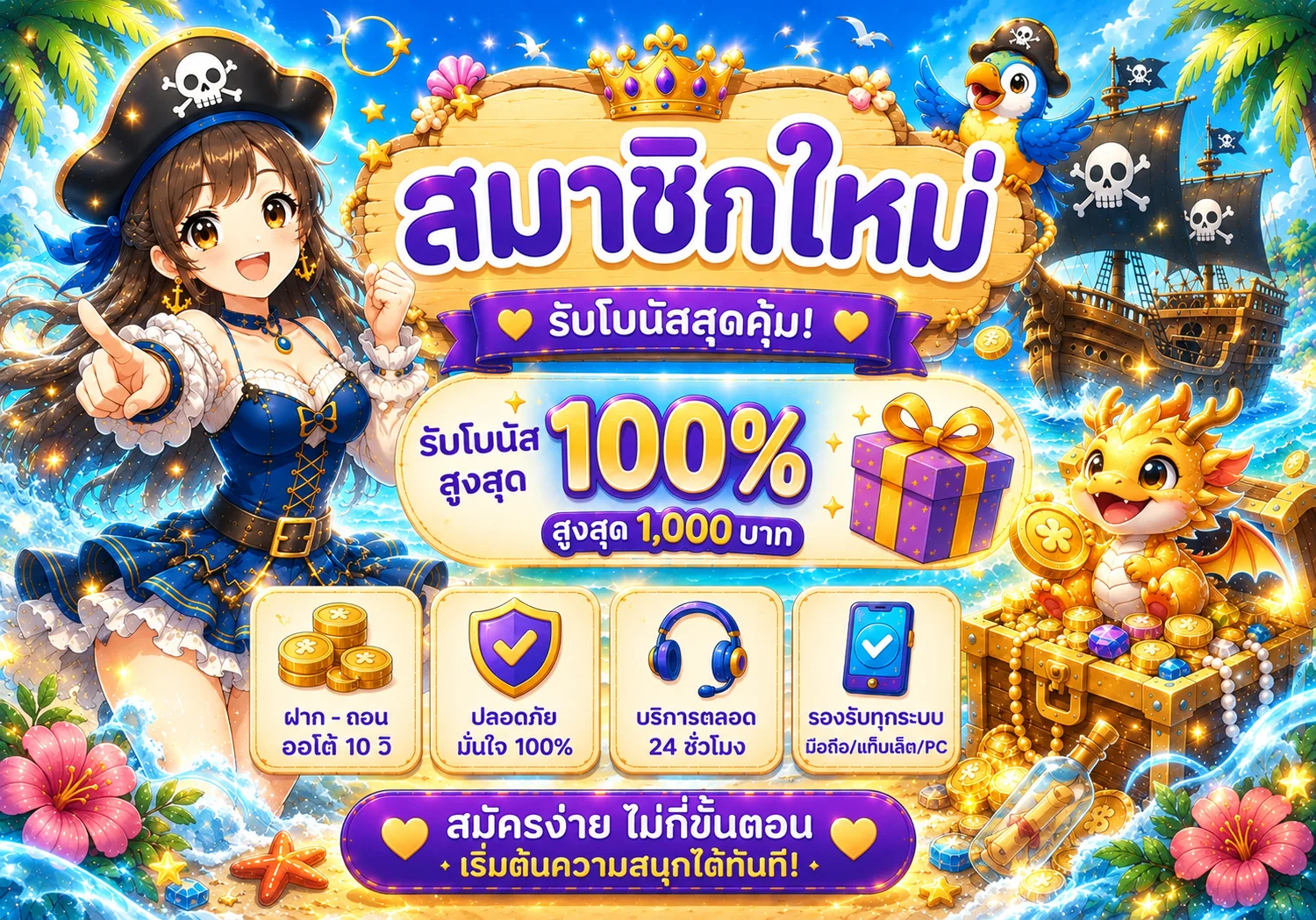 AM08 สมัครใหม่พร้อมโบนัส