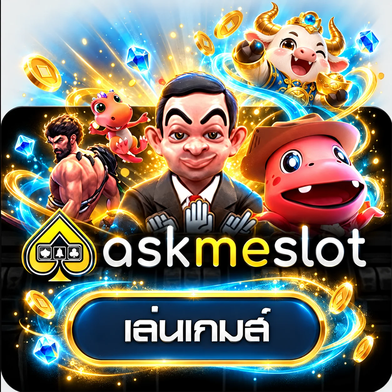 การ์ดทดลองเล่น AMB และ askmeslot บน AM08